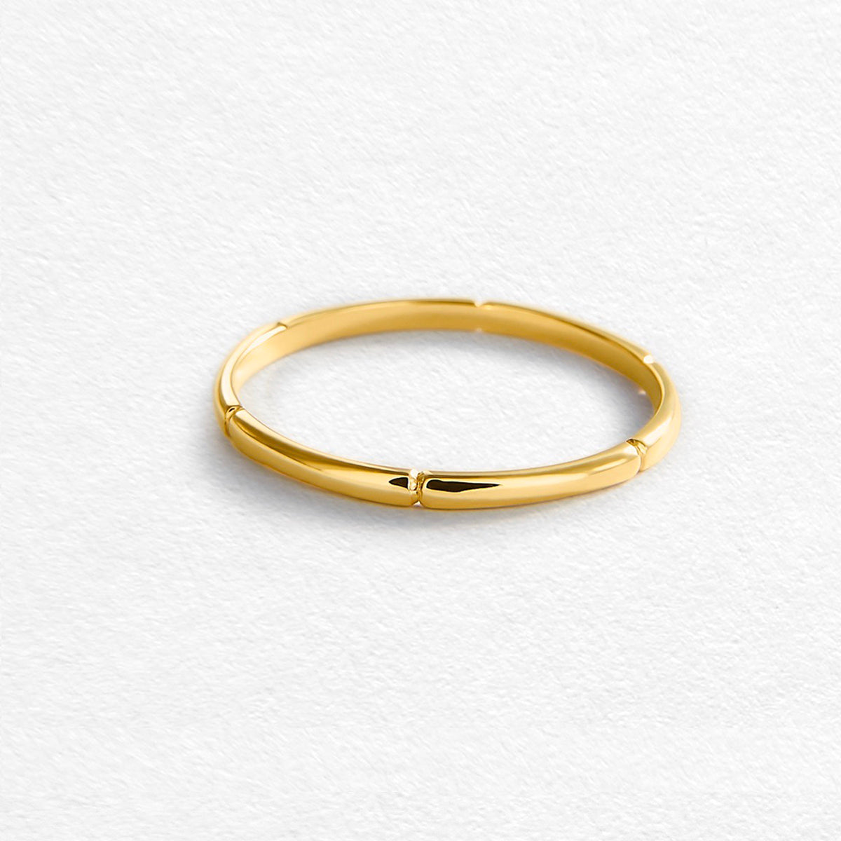 Echo 9ct Yellow Gold Fine Ring