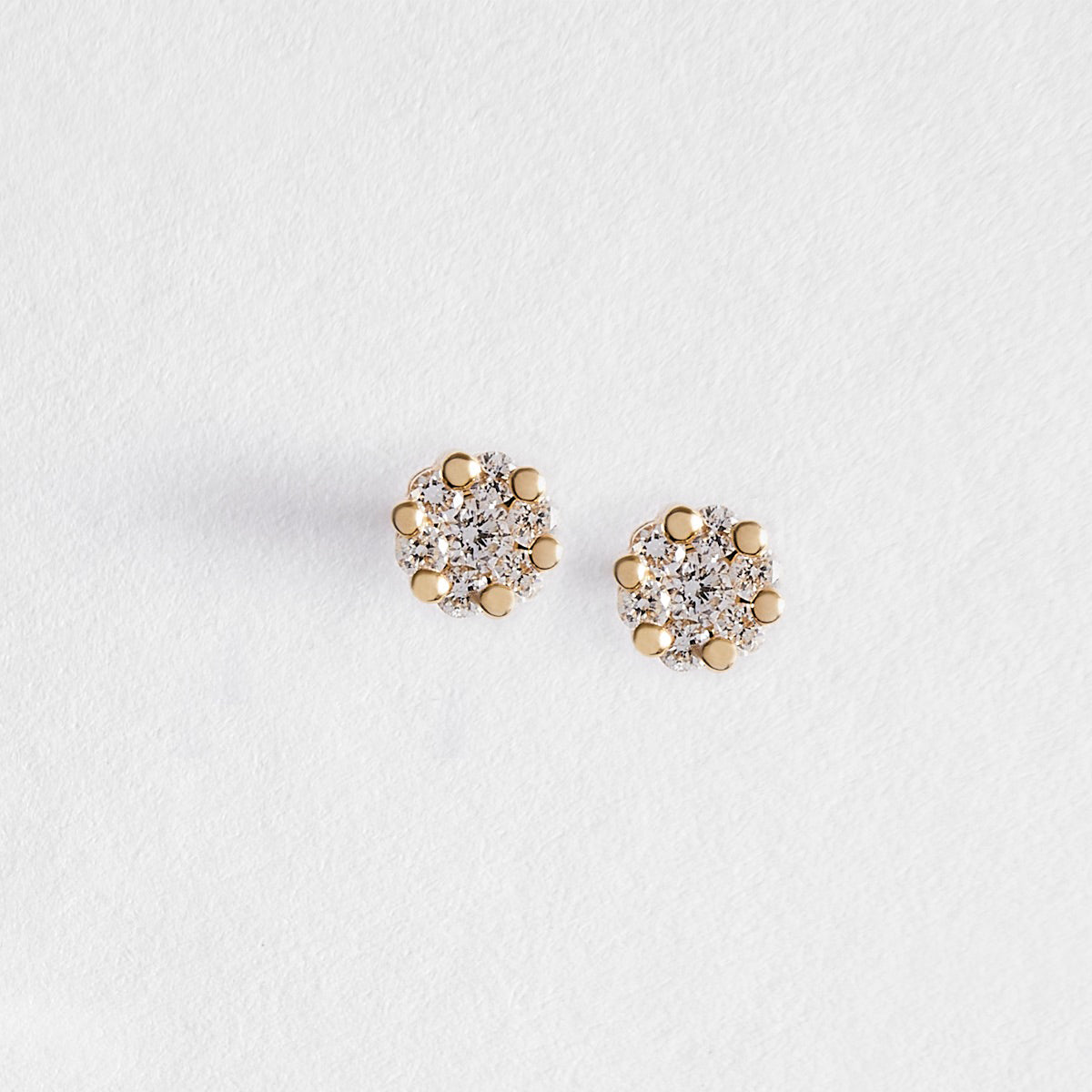 Goldie 9ct Yellow Gold Diamond stud Earrings