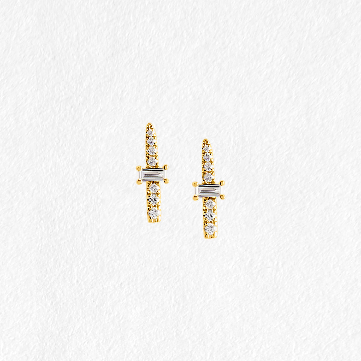 Hadlee 9ct Yellow Gold Diamond stud Earrings