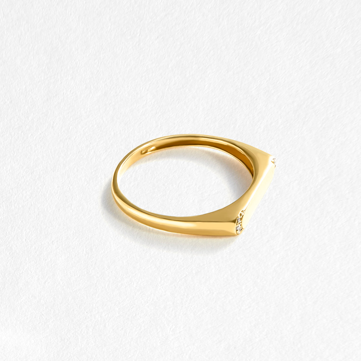 Indie 9ct Yellow Gold Diamond Ring