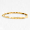 Kitt 9ct Yellow Gold Oval with Clasp Bangle