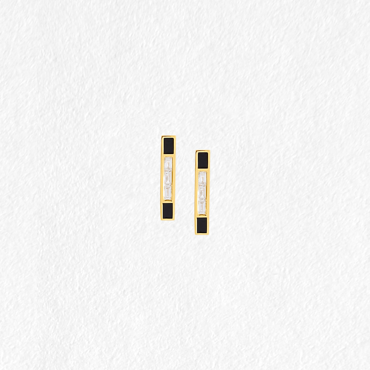 Lucille 9ct Yellow Gold Diamond stud Earrings