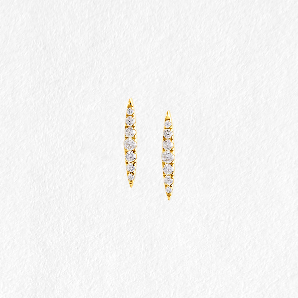 Lucy 9ct Yellow Gold Diamond stud Earrings