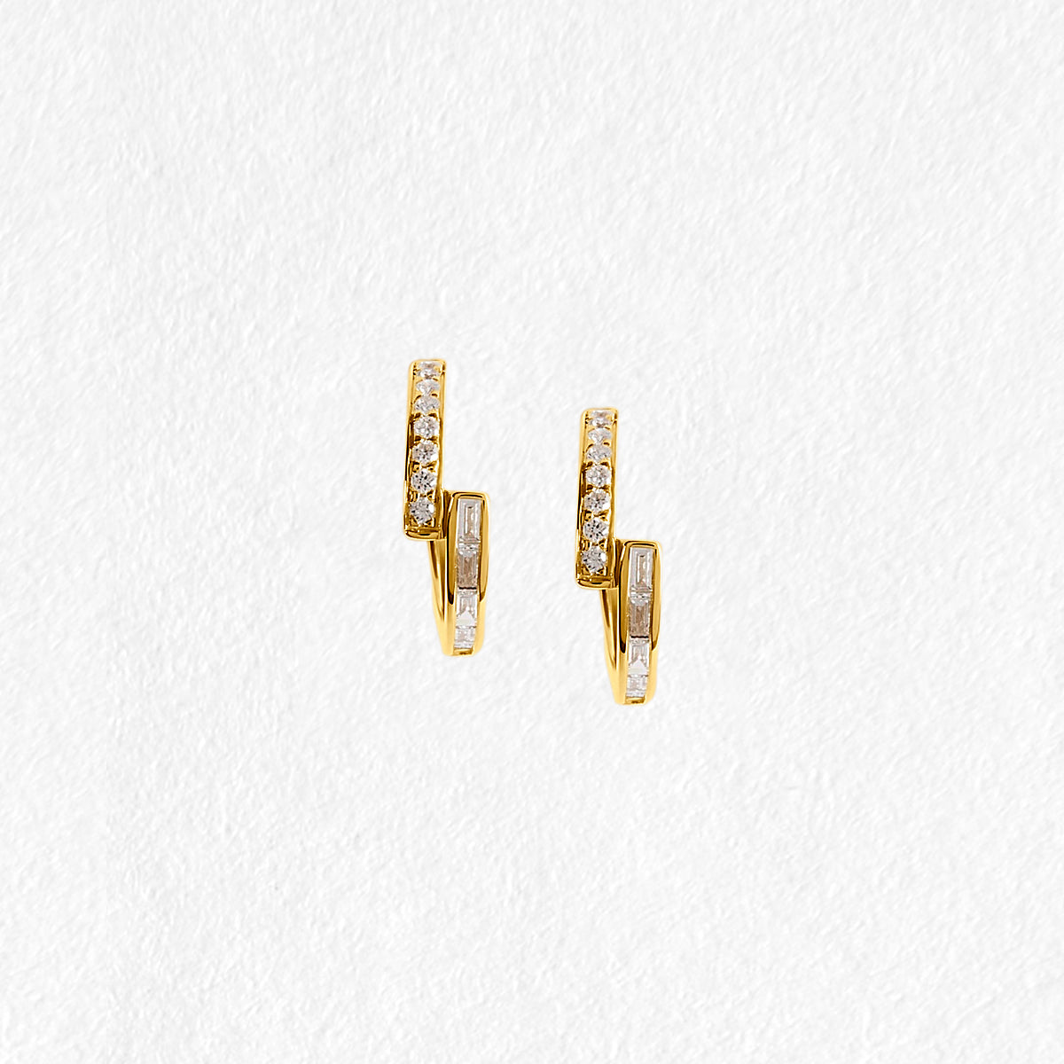 Luna 9ct Yellow Gold Diamond Earrings