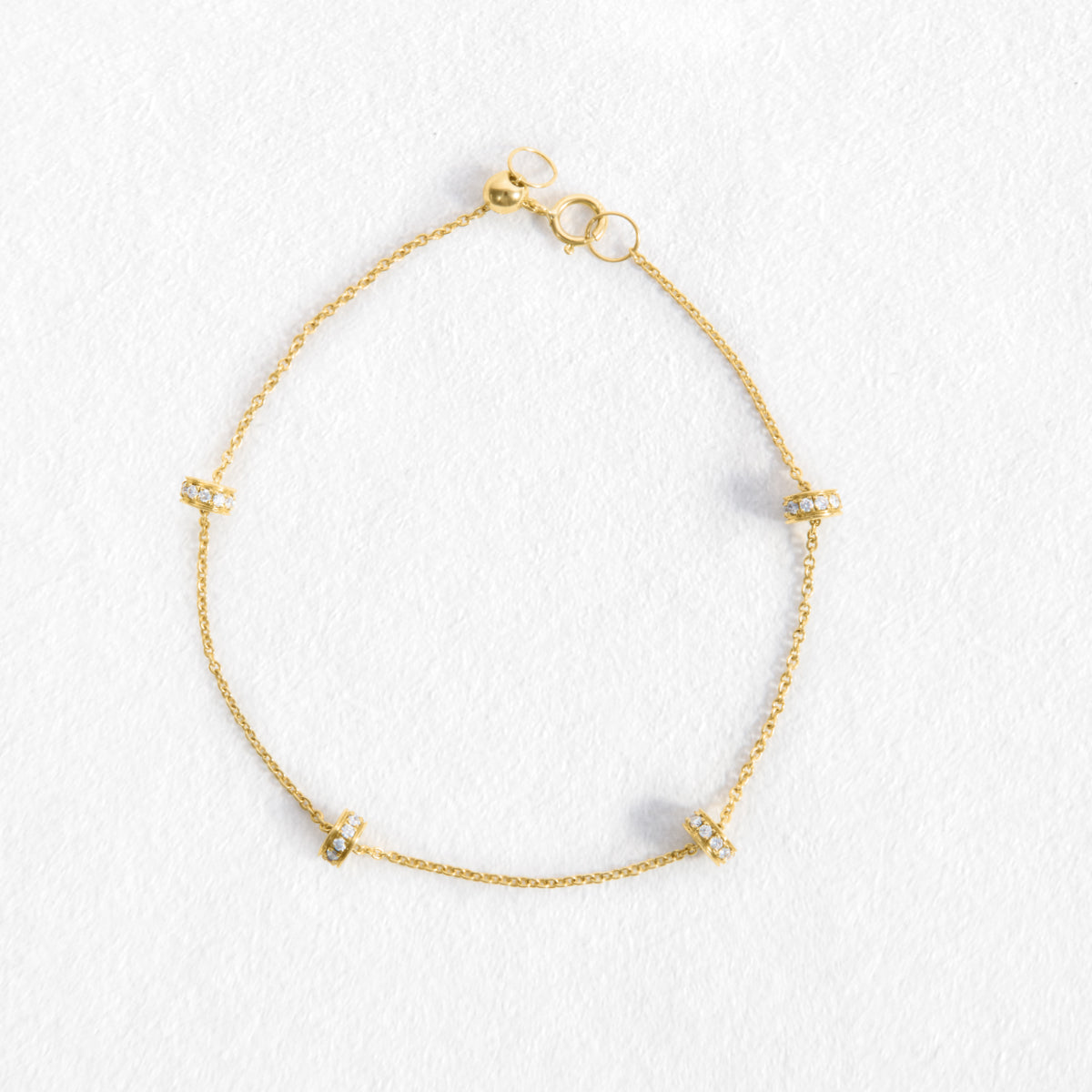 Melanie 9ct Yellow Gold Diamond Bracelet