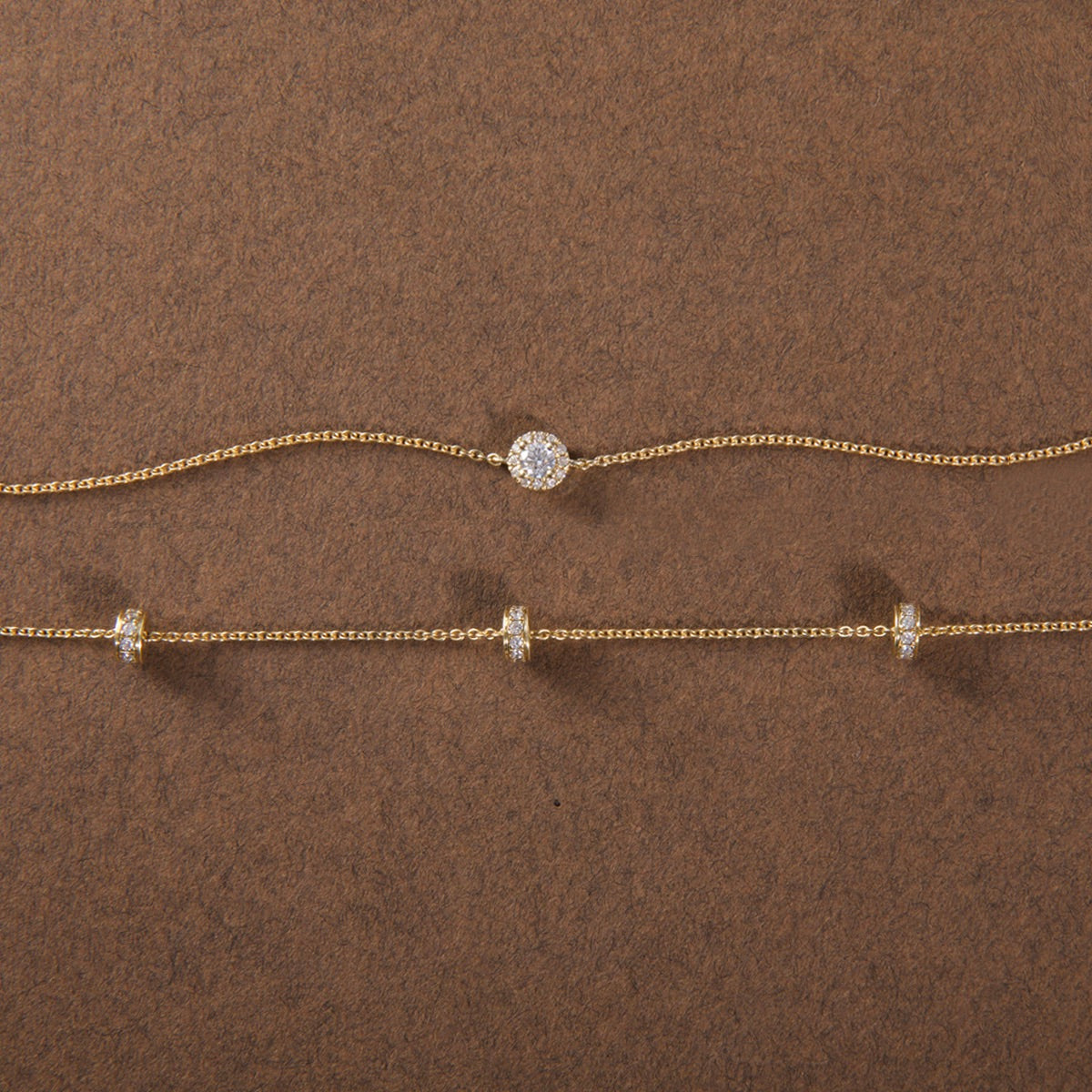Melanie 9ct Yellow Gold Diamond Bracelet