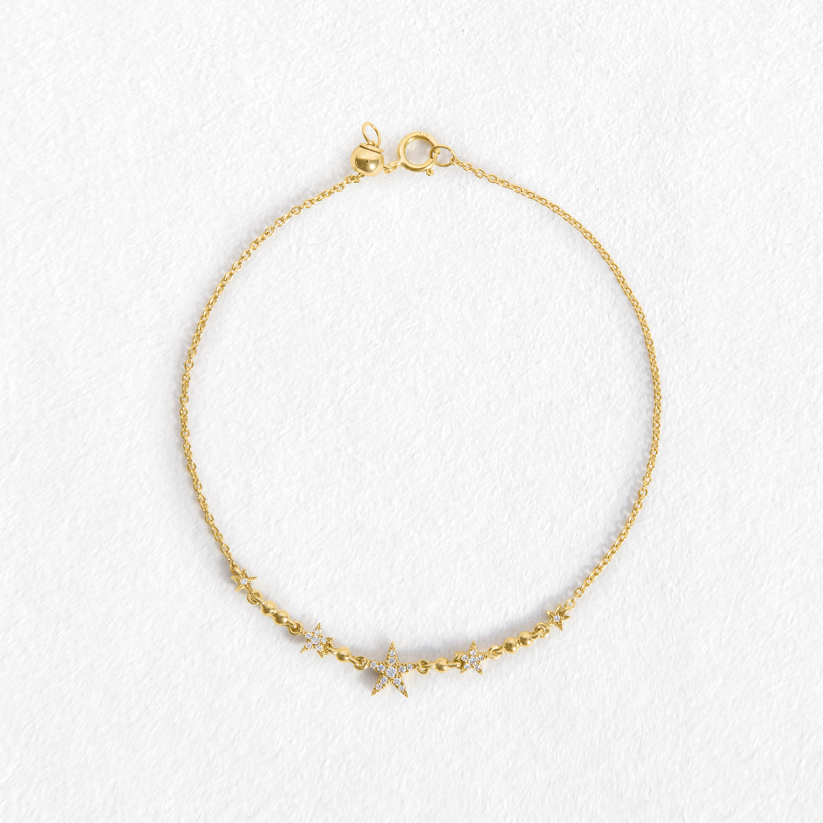 Mila 9ct Yellow Gold Diamond Bracelet