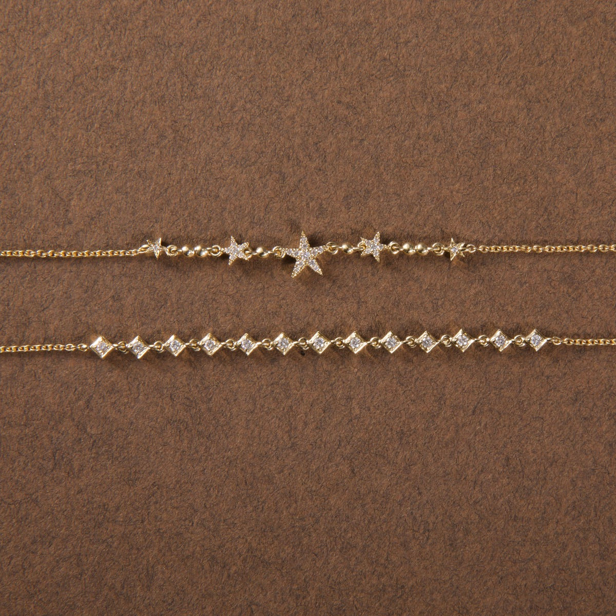 Mila 9ct Yellow Gold Diamond Bracelet