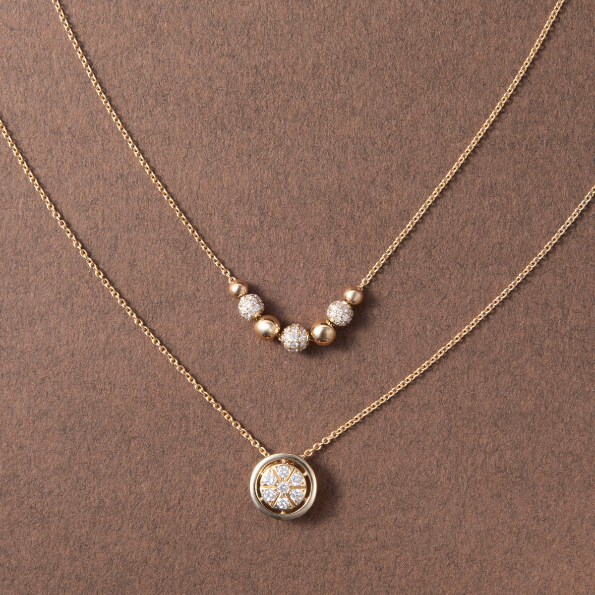 Noel 9ct Yellow Gold Diamond Necklace