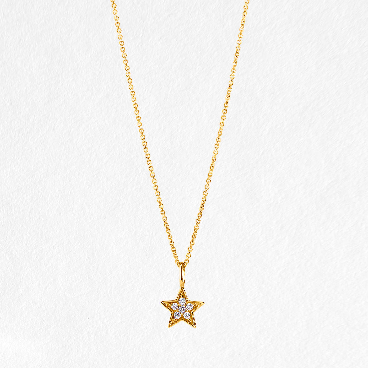 Oren 9ct Yellow Gold Diamond Necklace