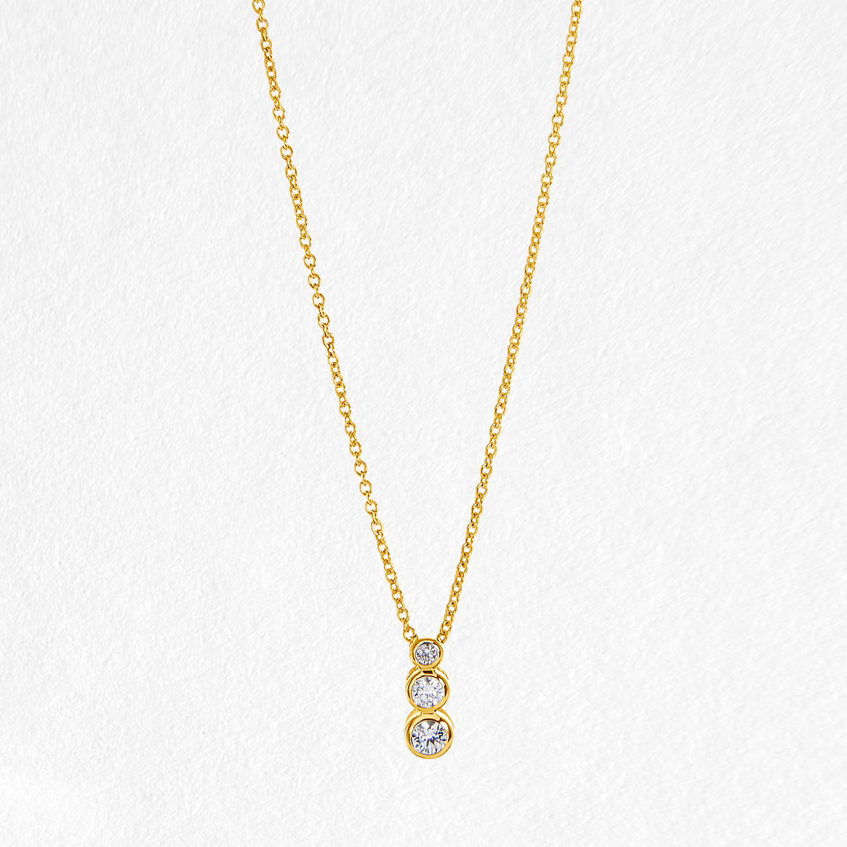Paige 9ct Yellow Gold Diamond Necklace