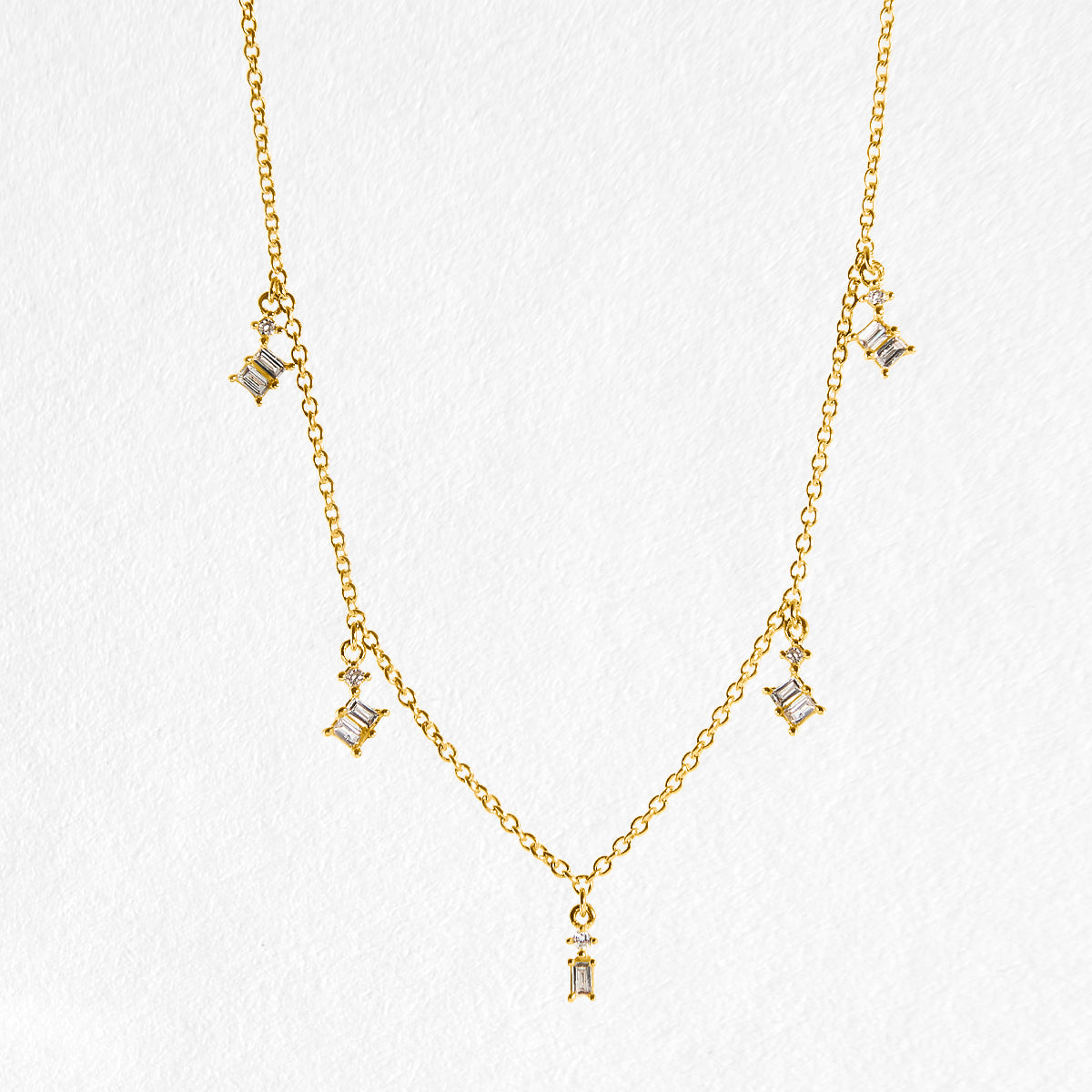 Palmer 9ct Yellow Gold Diamond Necklace