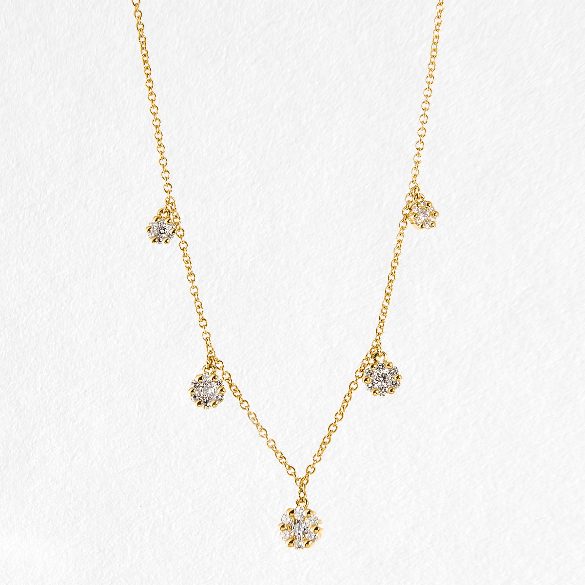 Pepper 9ct Solid Gold Diamond Necklace