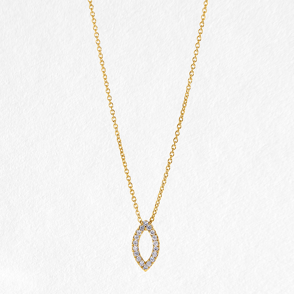 Peyton 9ct Yellow Gold Diamond Necklace