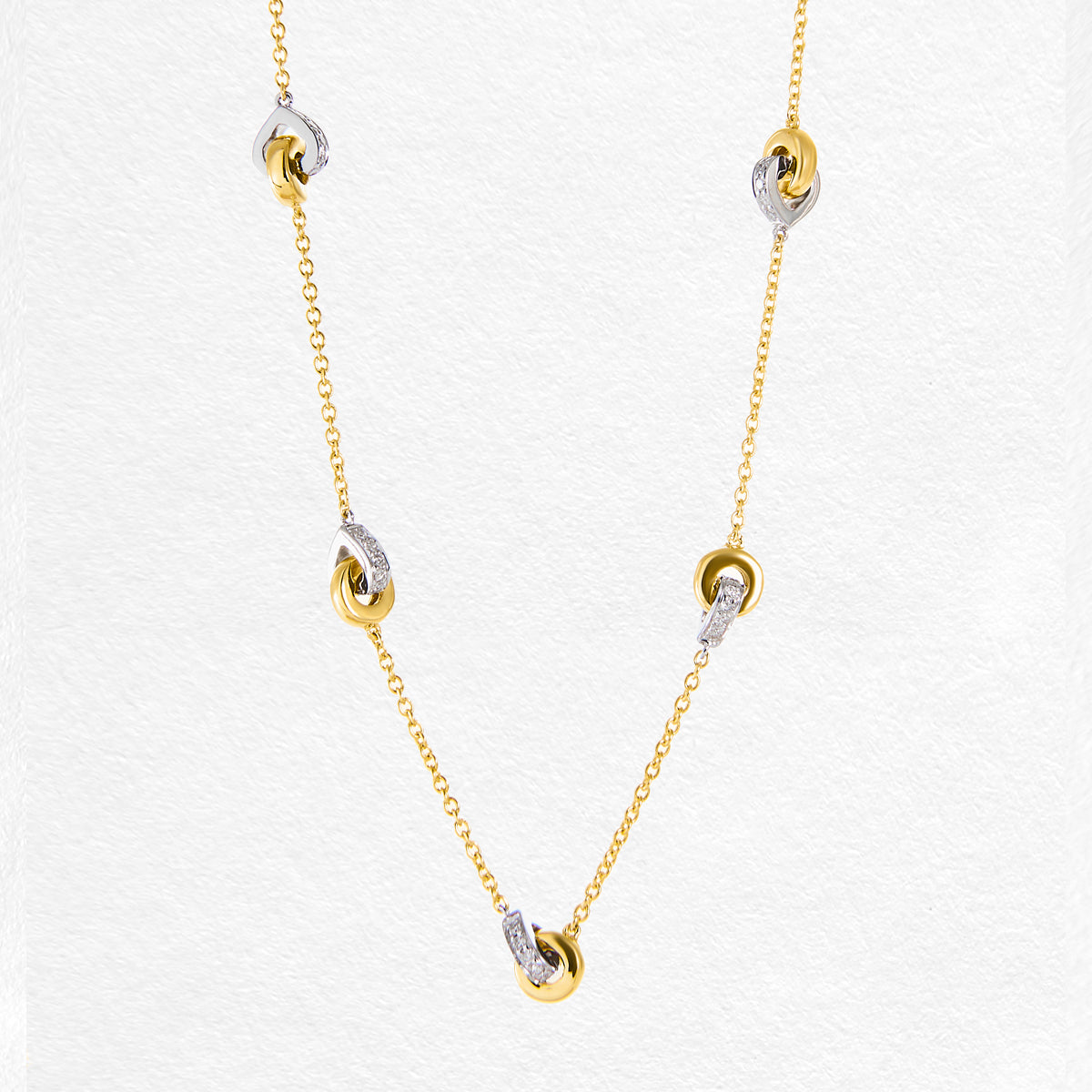 Pheonix 9ct Yellow Gold Diamond Necklace