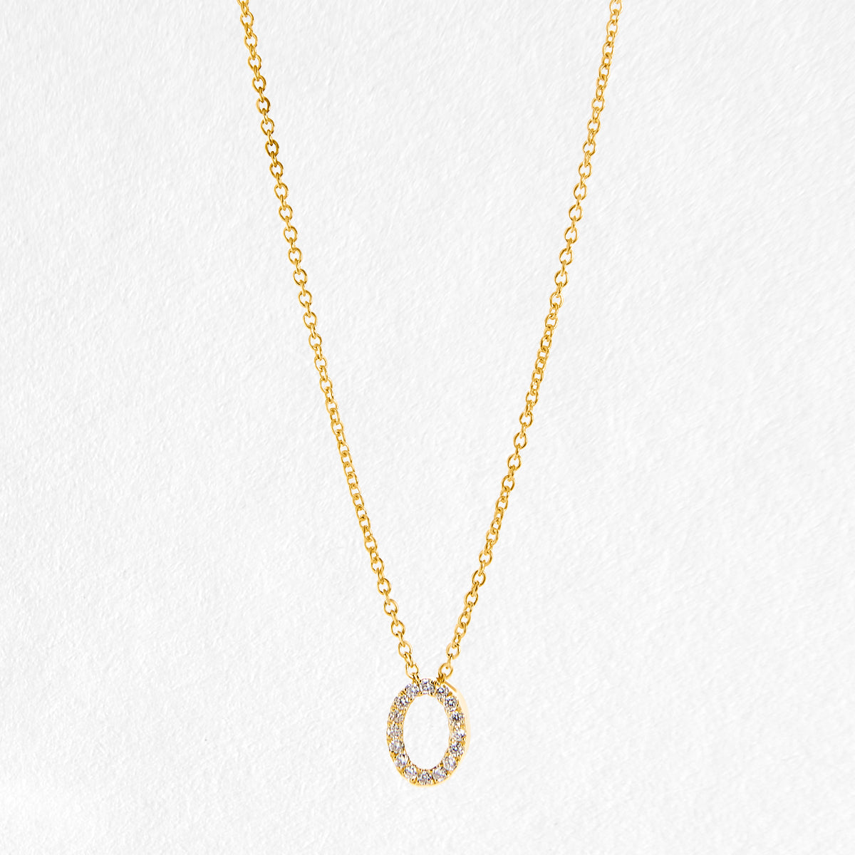 Phoebe 9ct Yellow Gold Diamond Necklace