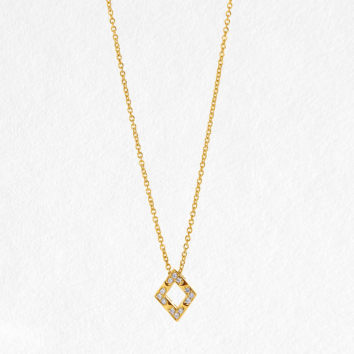 Polly 9ct Yellow Gold Diamond Necklace