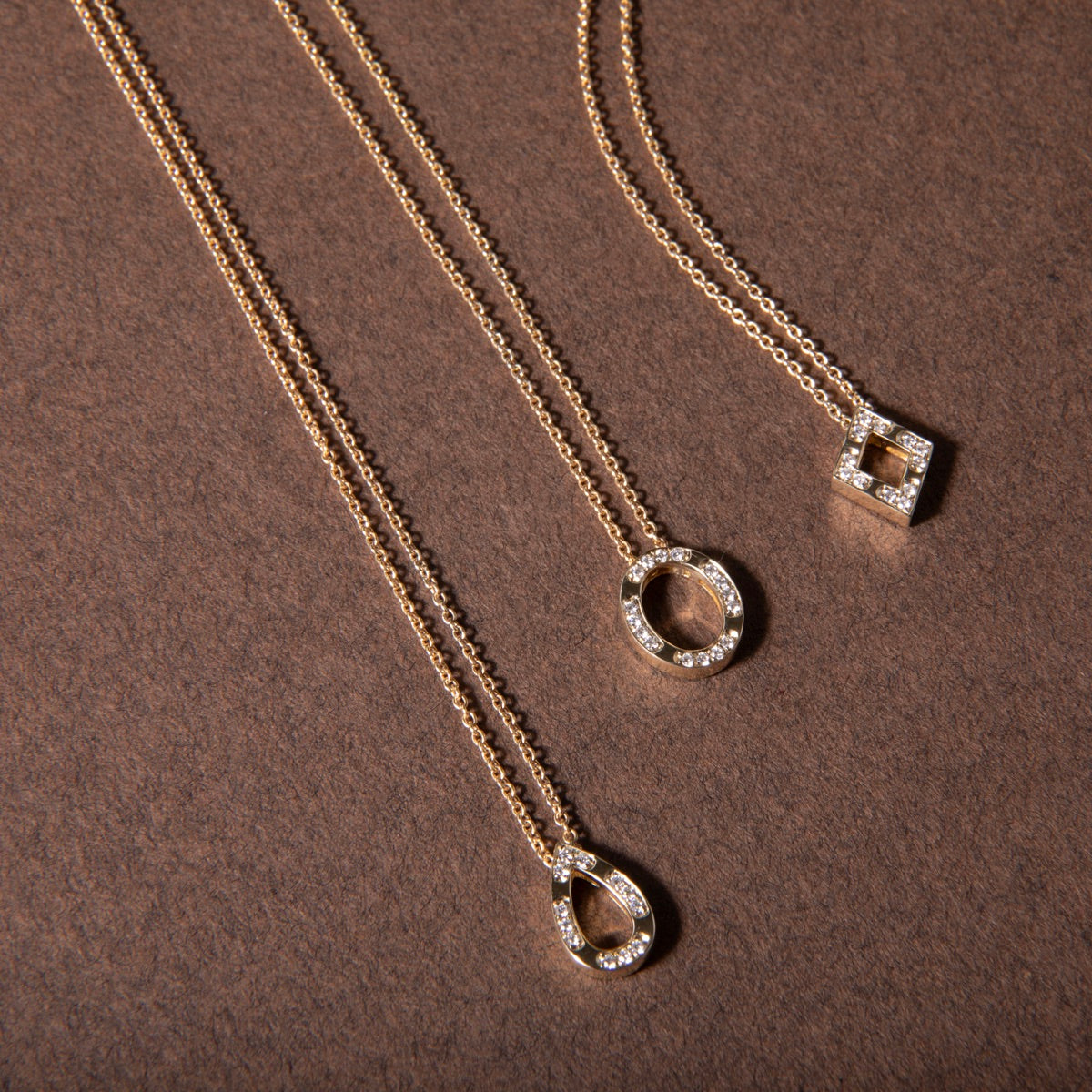 Quinn 9ct Yellow Gold Diamond Necklace
