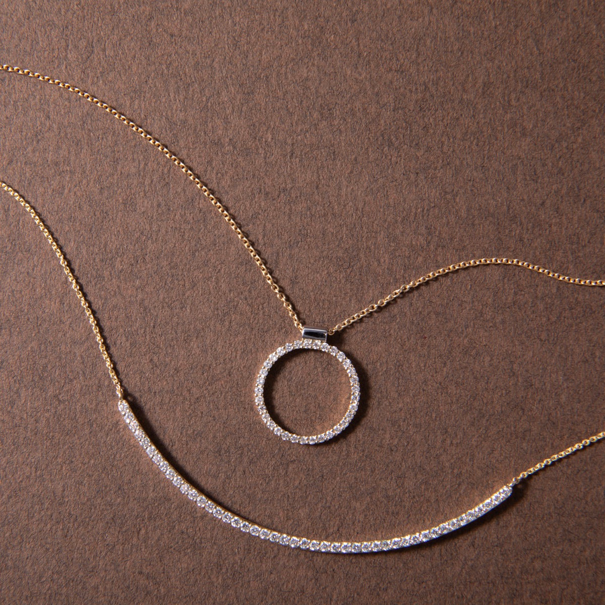 Reese 9ct Yellow Gold Diamond Necklace