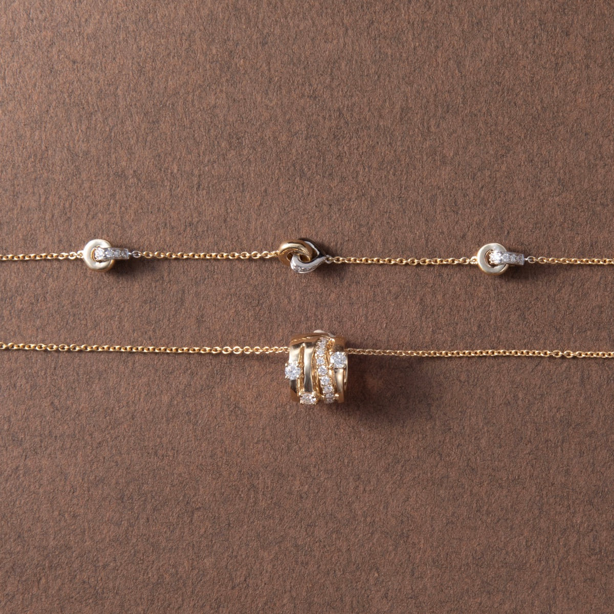 Remy 9ct Yellow Gold Diamond Necklace