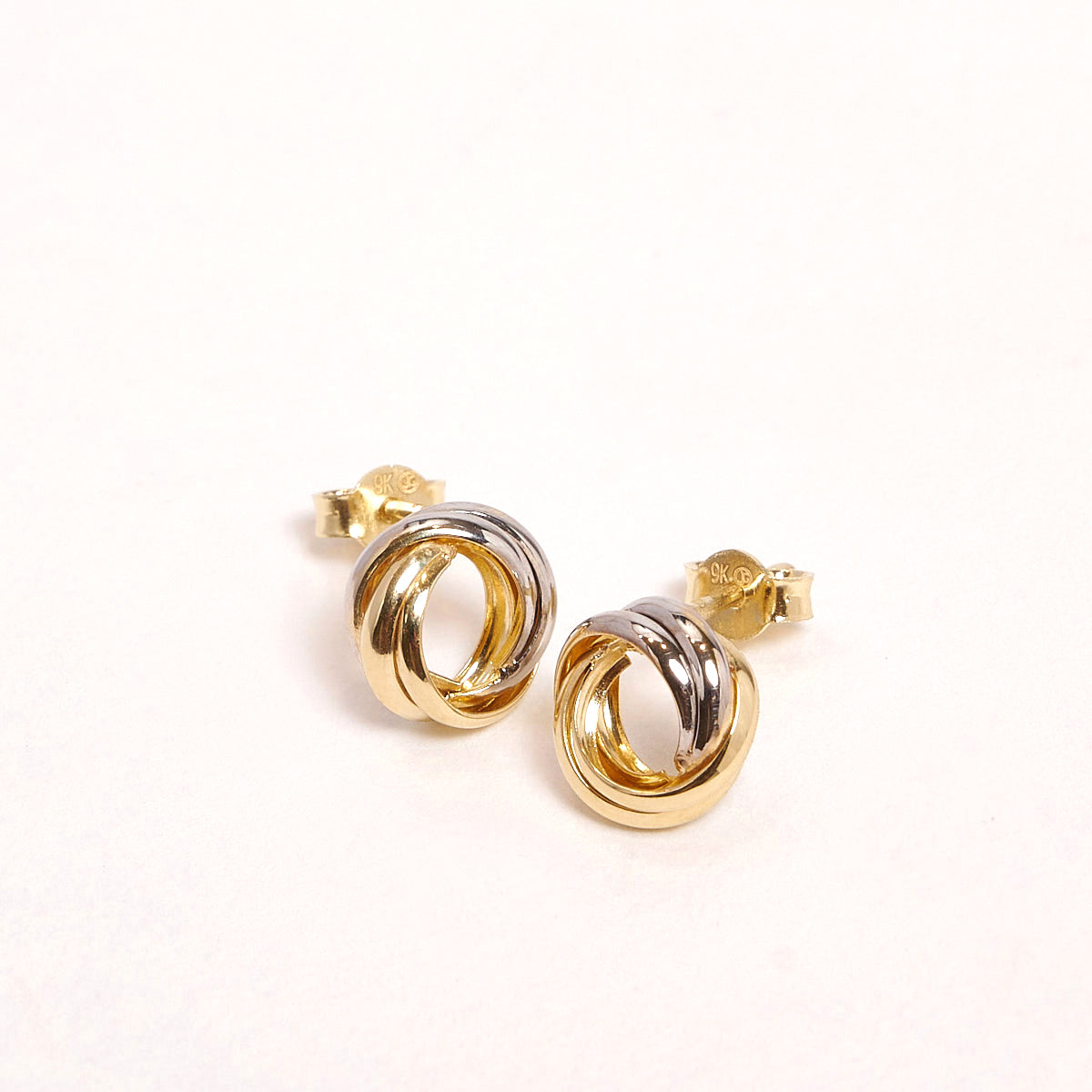 Brea 9ct Two Tone Studs