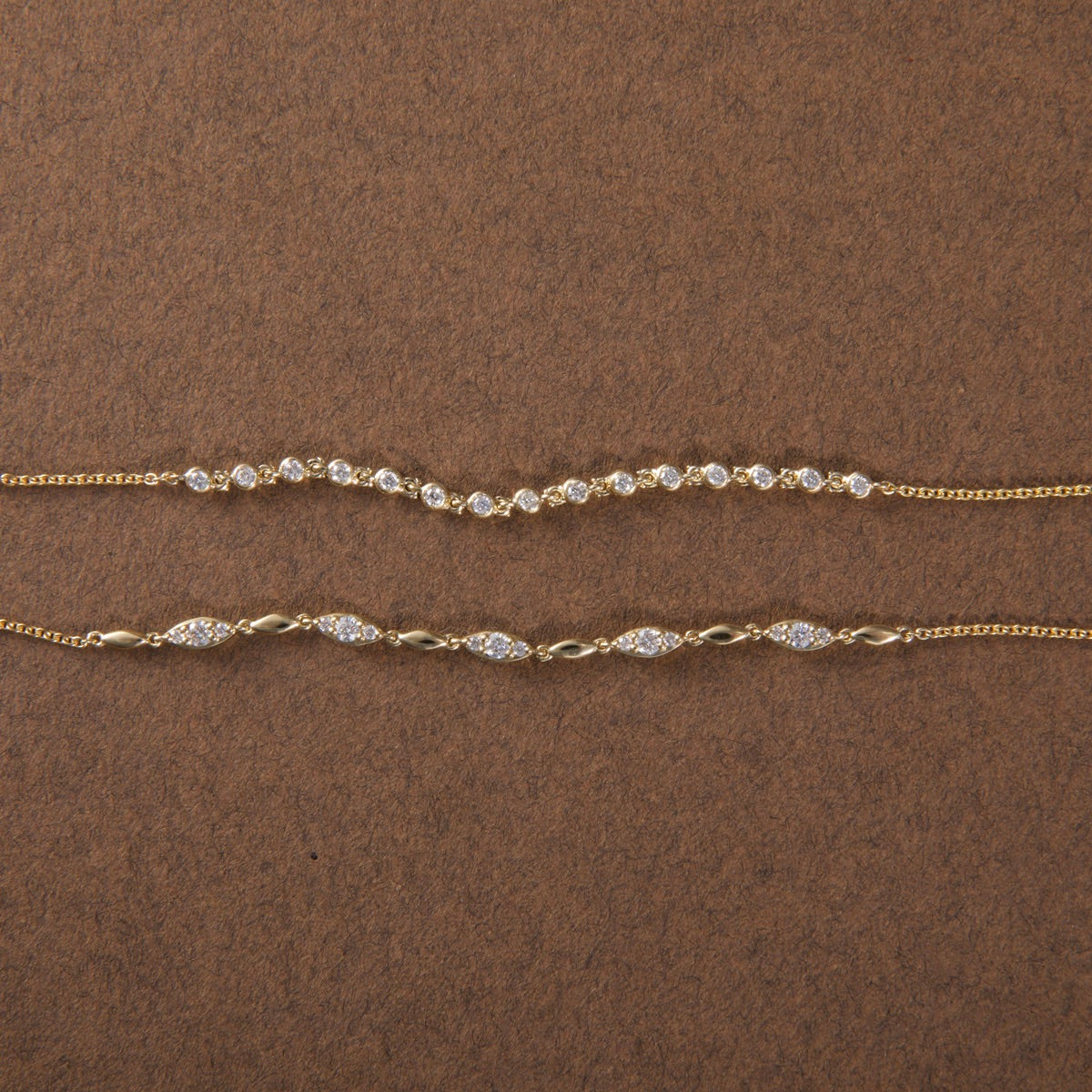 Melody 9ct Yellow Gold Diamond Bracelet