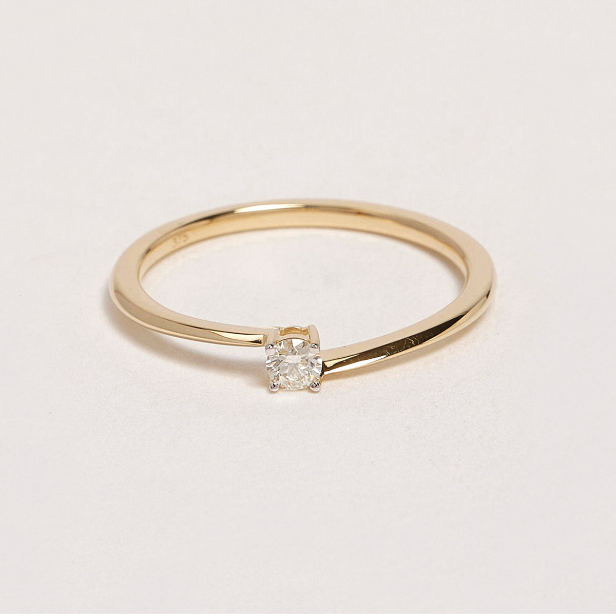 Abriel 9ct Yellow Gold Diamond Ring