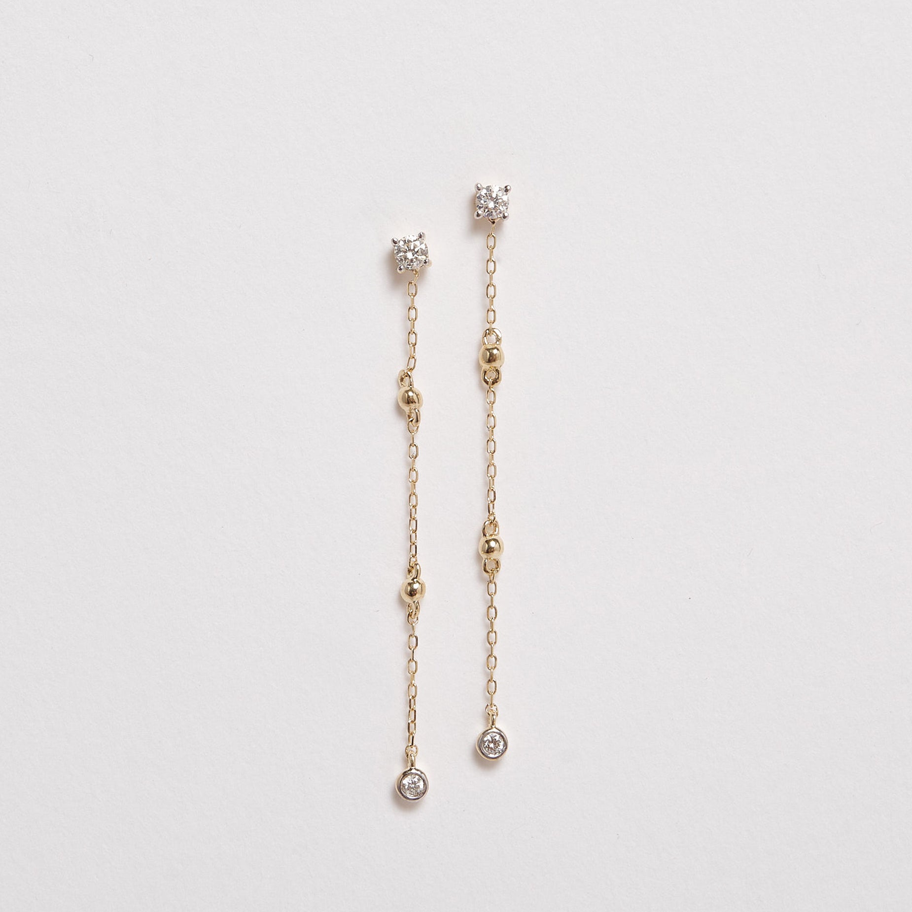 Amilia 9ct Yellow Gold Diamond Earrings
