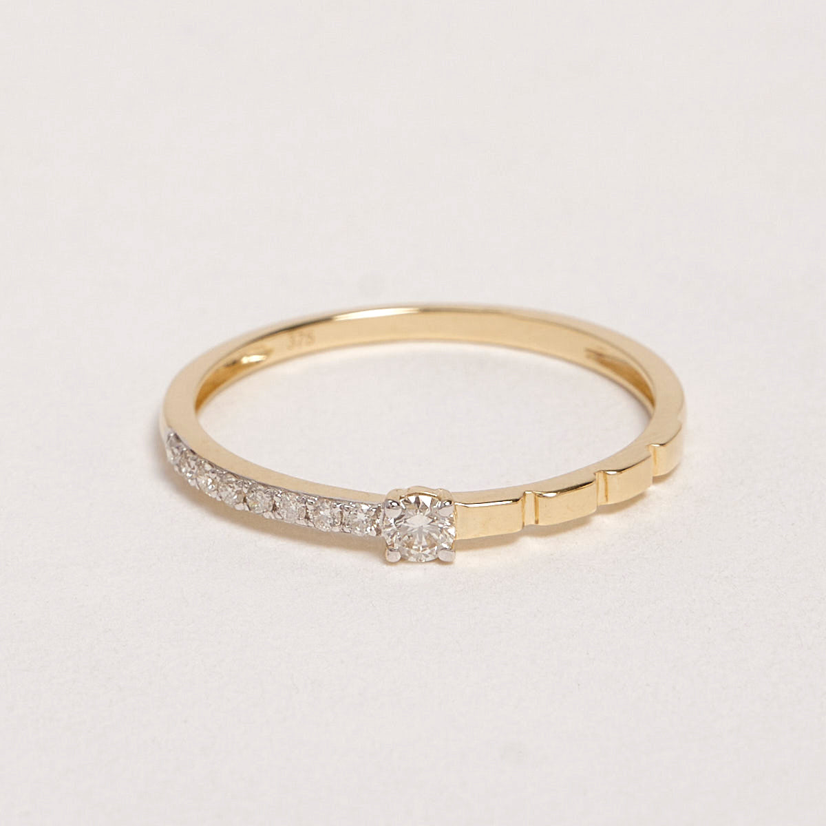 Arden 9ct Yellow Gold Diamond Ring
