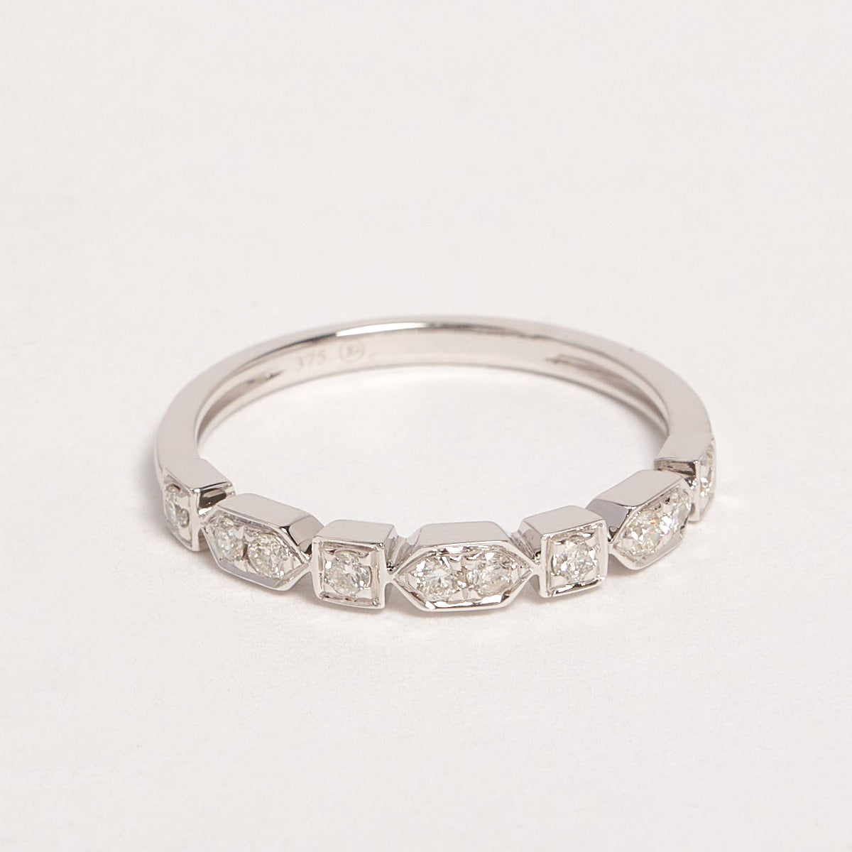 Asha 9ct White Gold Diamond Ring