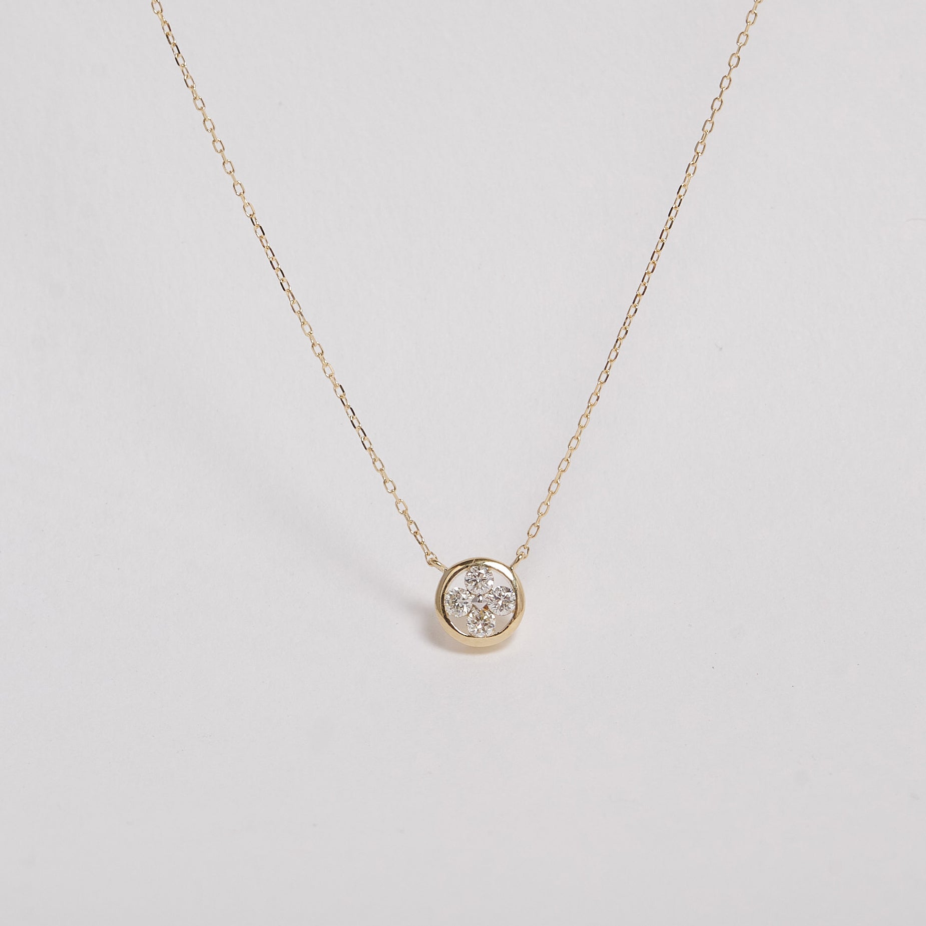 Cove 9ct Yellow Gold Diamond Necklace