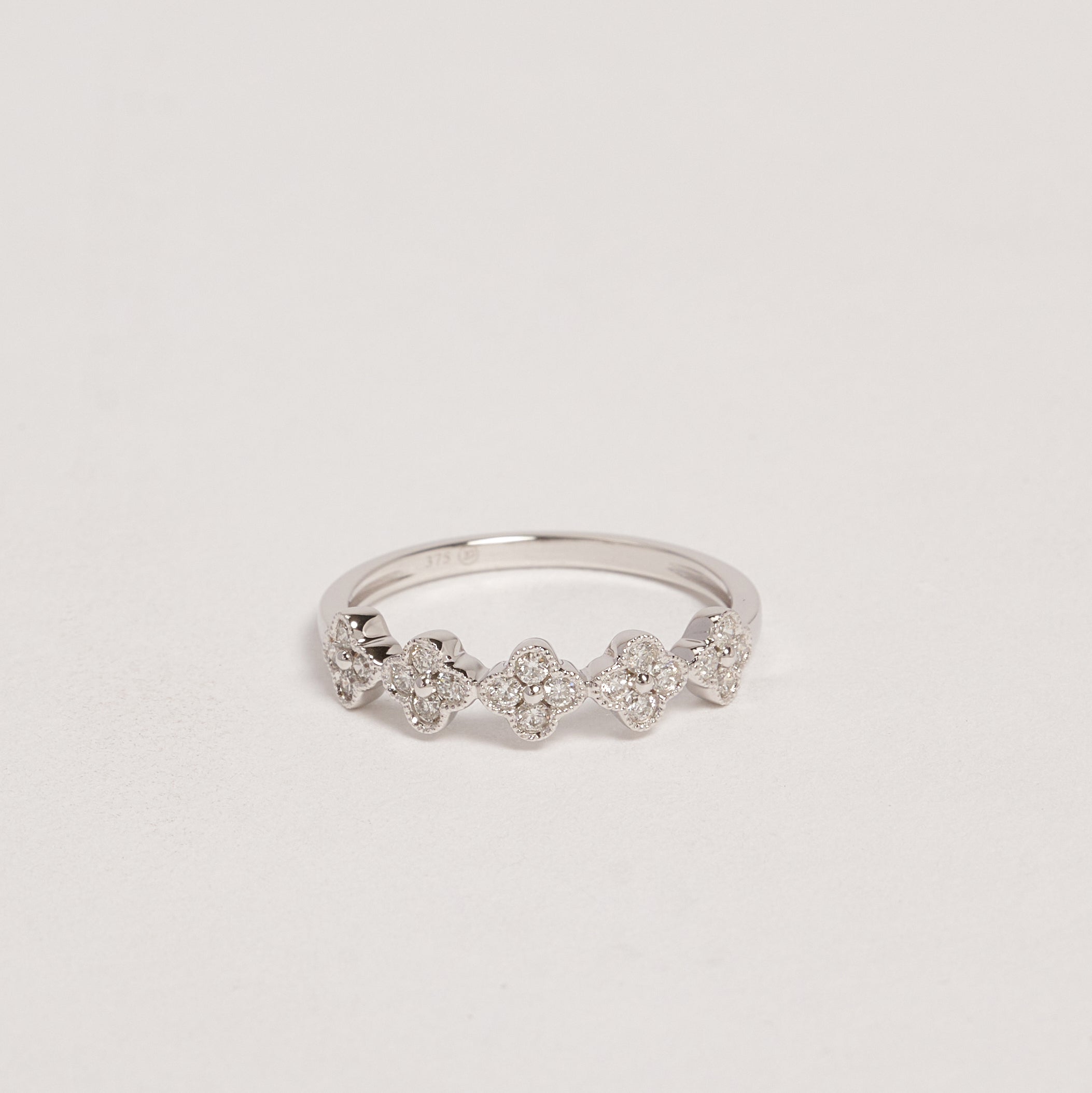Desta 9ct White Gold Diamond Ring