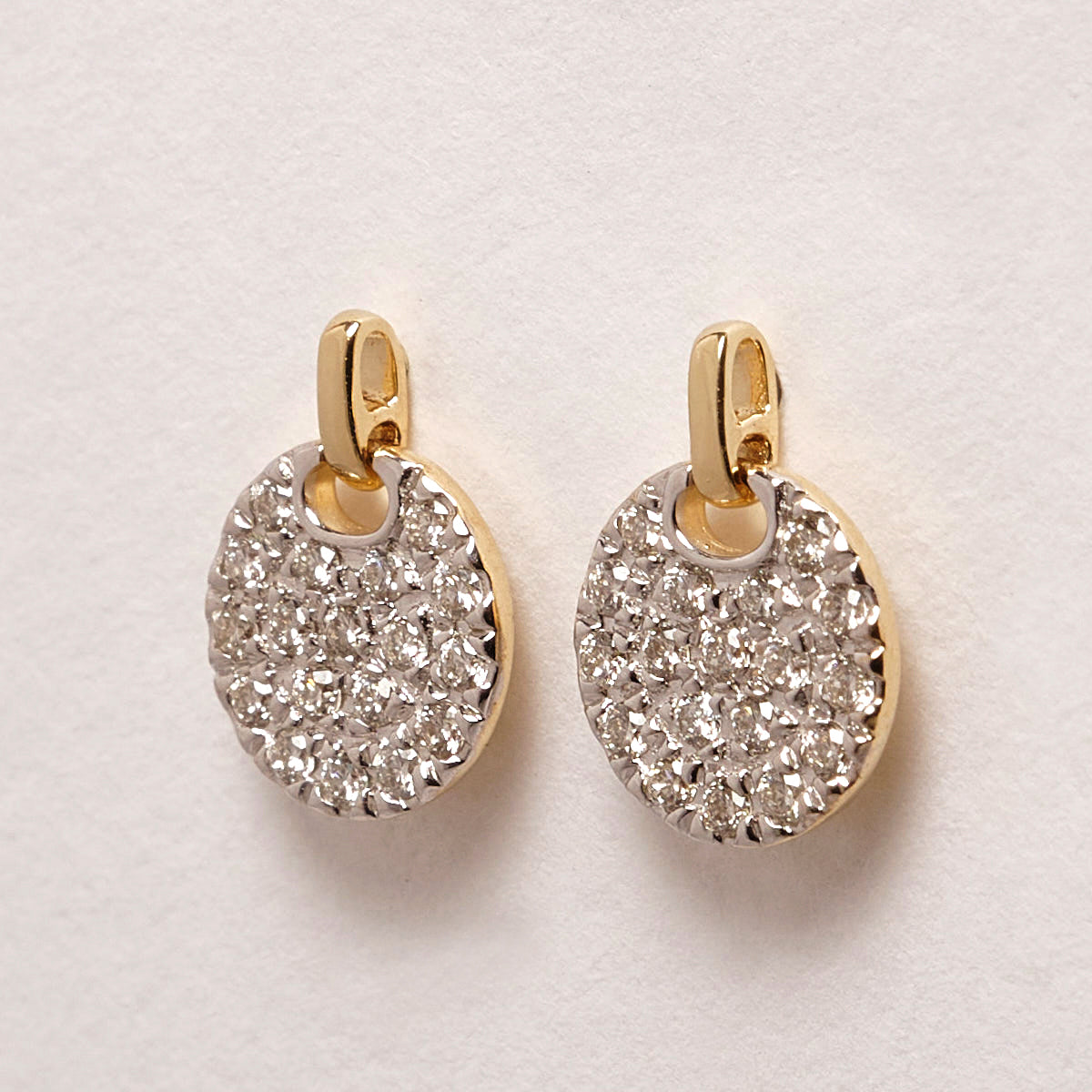 Eira 9ct Yellow Gold Diamond Drop Earrings