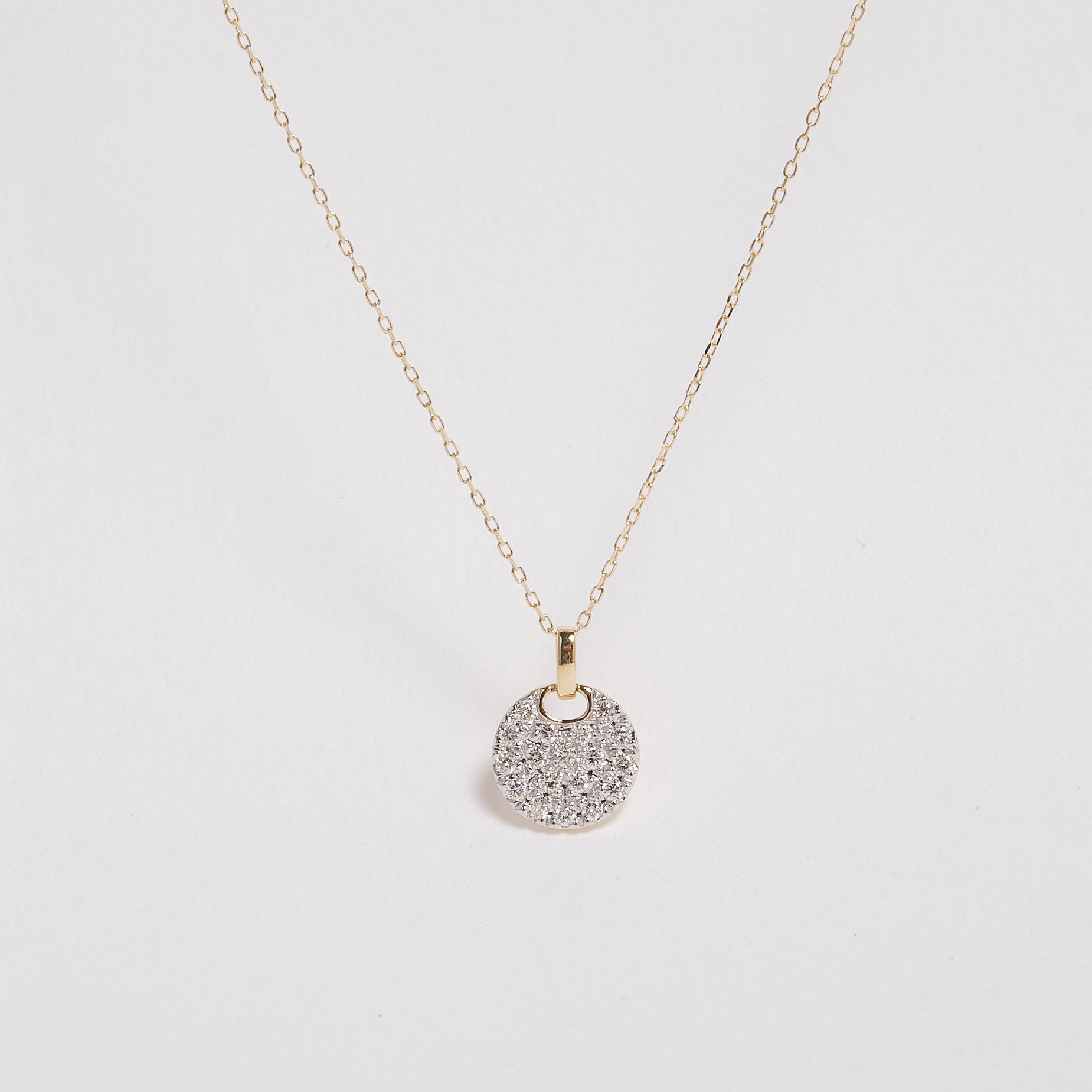 Eira 9ct Yellow Gold Diamond Necklace