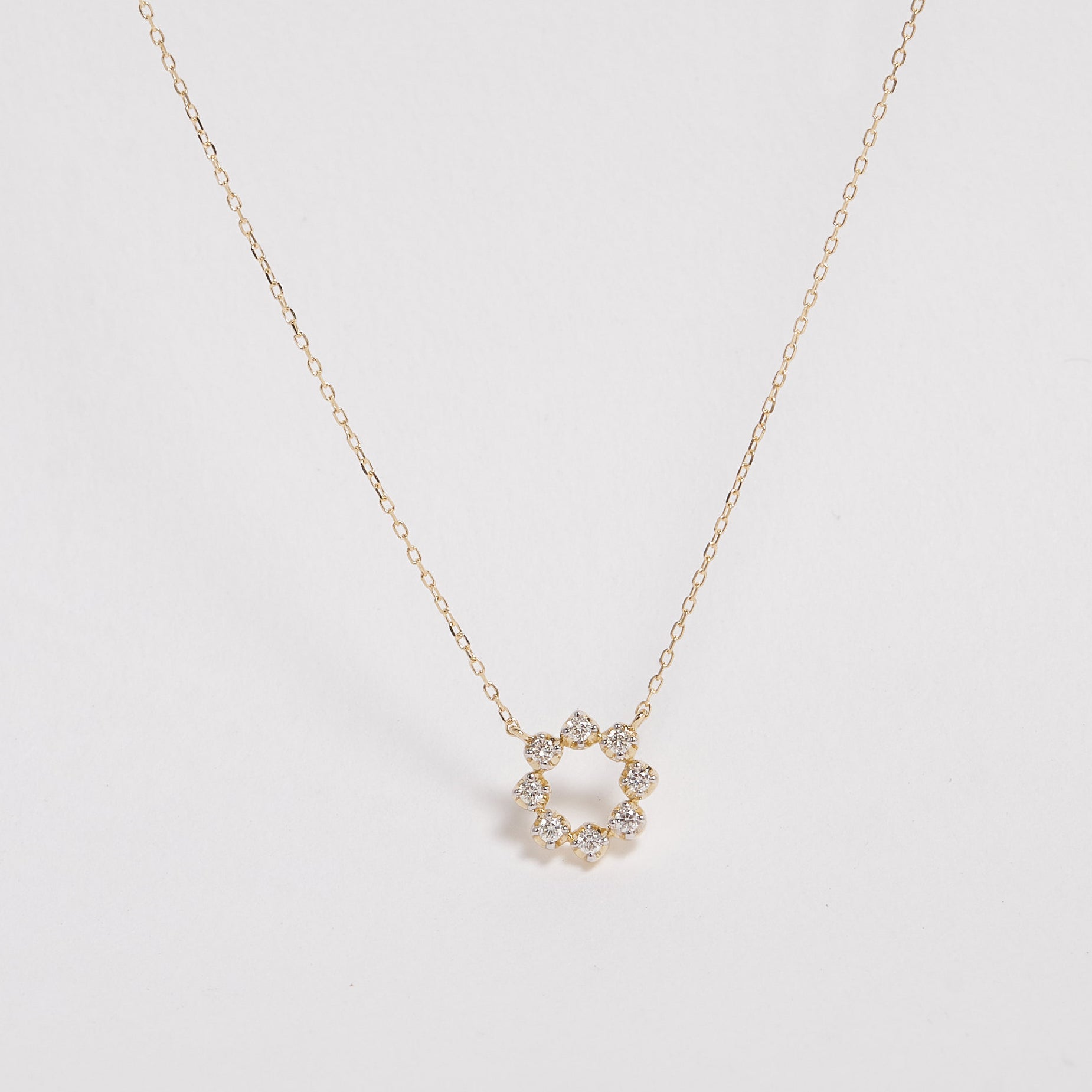 Jayla 9ct Yellow Gold Diamond Necklace