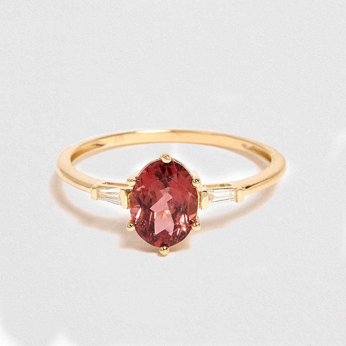 Loxley 9ct Yellow Gold Tourmaline & Diamond Ring