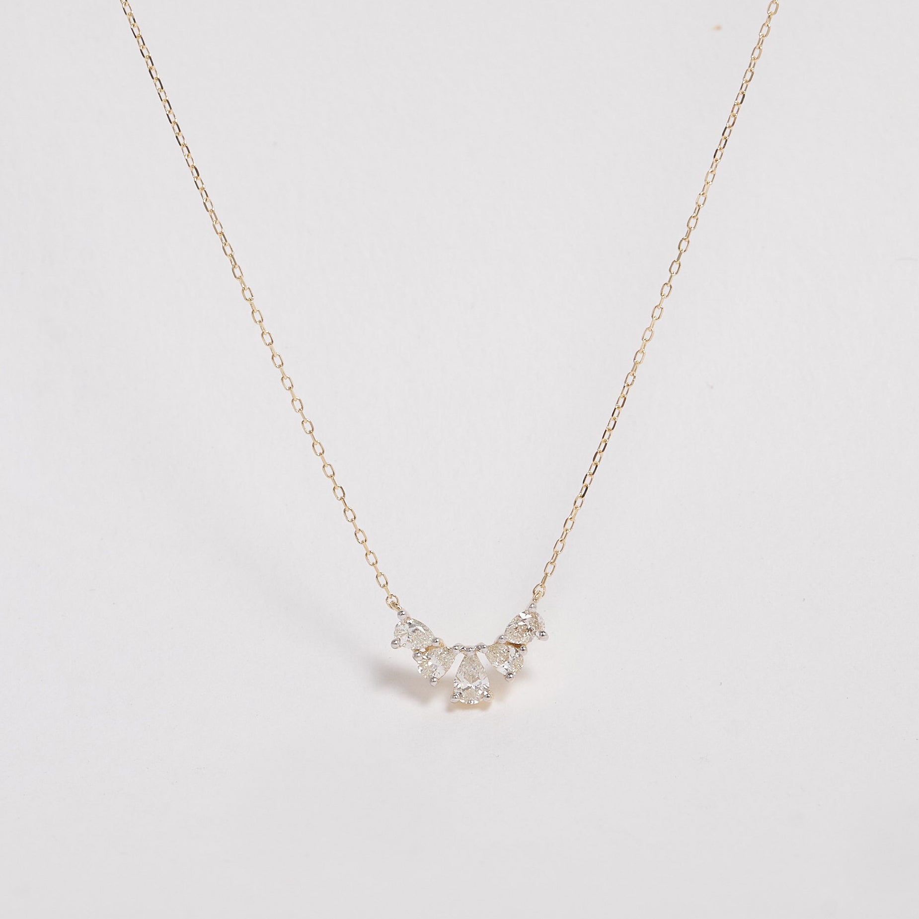 Nala 9ct Yellow Gold Diamond Necklace