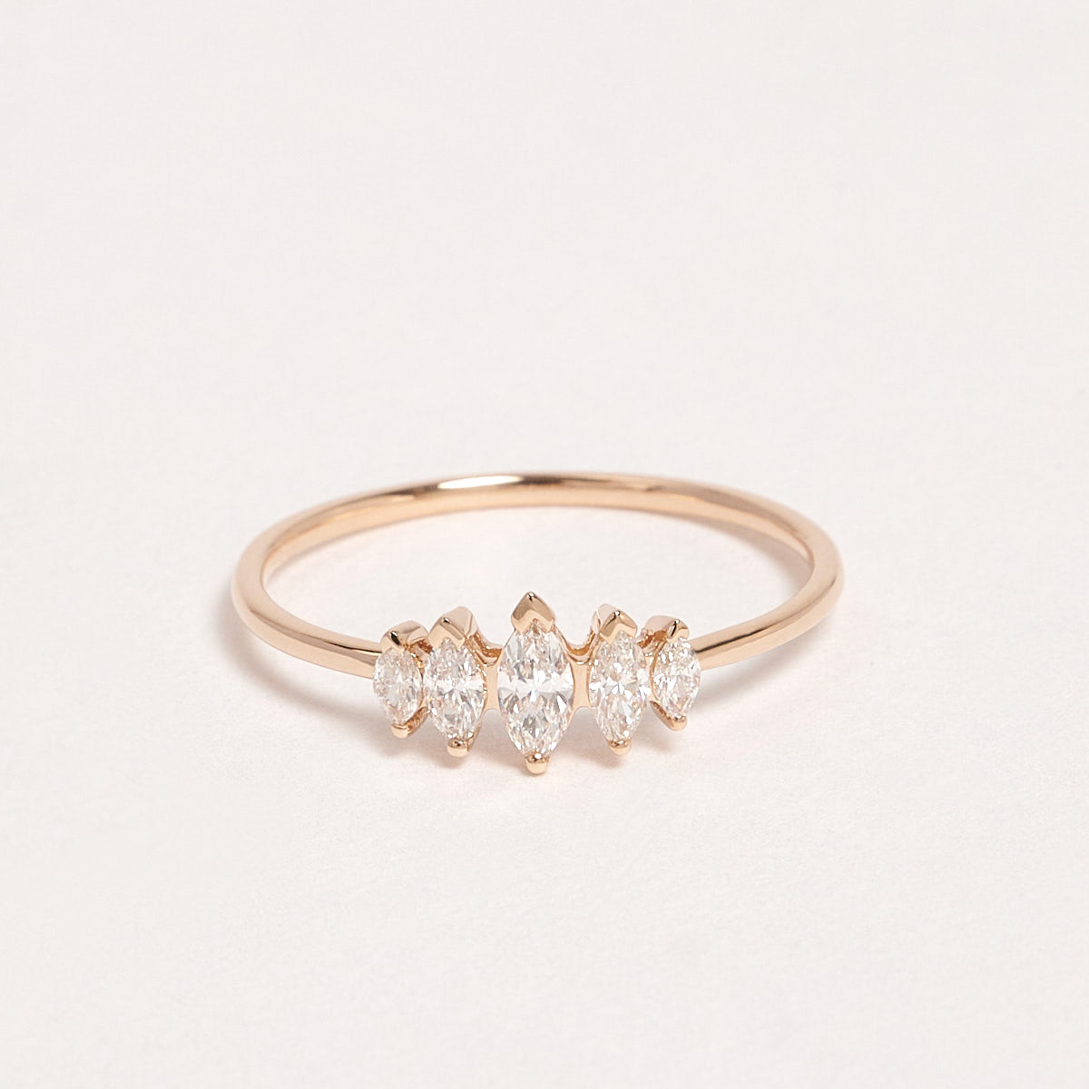 Nola 9ct Rose Gold Diamond Ring