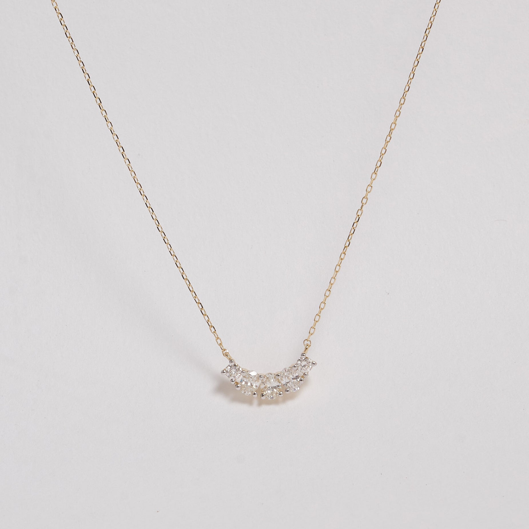 Sadie 9ct Yellow Gold Diamond Necklace