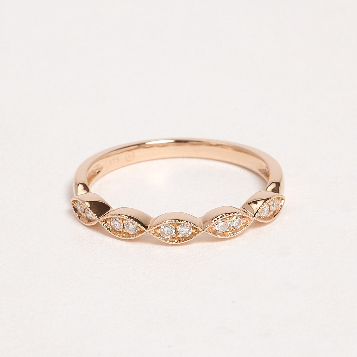 Shyla 9ct Rose Gold Diamond Ring