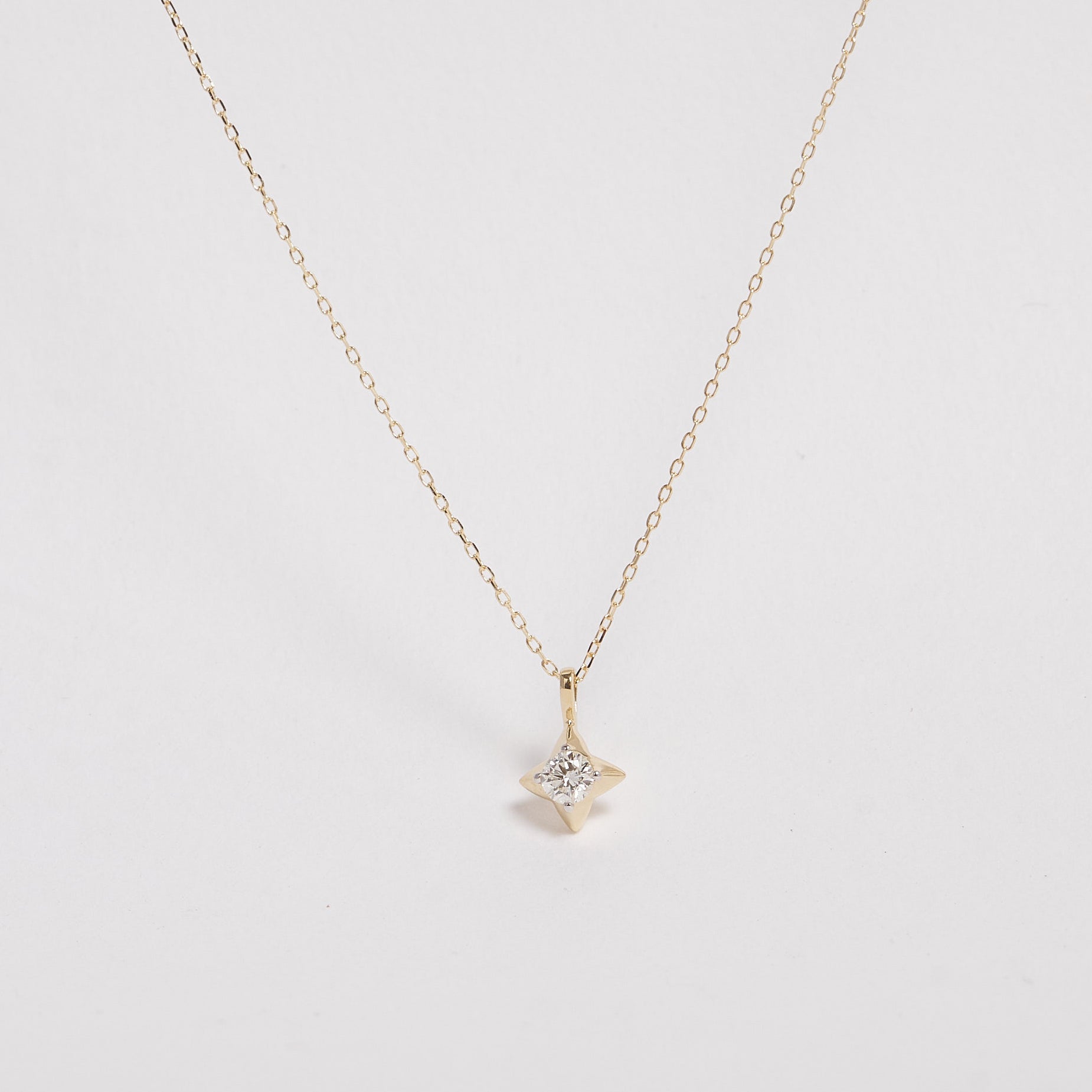 Stella 9ct Yellow Gold Diamond Necklace